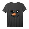 Lustiges Schneemann Gesicht T-Shirt mit Wimpern - Perfekt für Winterurlaub, Skiausflug & als Kinderkostüm
