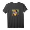 Mona Lisa Lollypop Kunst T-Shirt - Retro Look, Used Style, Geschenkidee für Weihnachten & Geburtstag für Erwachsene und Kinder