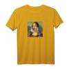 Mona Lisa Lollypop Kunst T-Shirt - Retro Look, Used Style, Geschenkidee für Weihnachten & Geburtstag für Erwachsene und Kinder