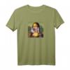 Mona Lisa Lollypop Kunst T-Shirt - Retro Look, Used Style, Geschenkidee für Weihnachten & Geburtstag für Erwachsene und Kinder