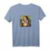 Mona Lisa Lollypop Kunst T-Shirt - Retro Look, Used Style, Geschenkidee für Weihnachten & Geburtstag für Erwachsene und Kinder