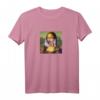 Mona Lisa Lollypop Kunst T-Shirt - Retro Look, Used Style, Geschenkidee für Weihnachten & Geburtstag für Erwachsene und Kinder