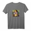 Mona Lisa Lollypop Kunst T-Shirt - Retro Look, Used Style, Geschenkidee für Weihnachten & Geburtstag für Erwachsene und Kinder