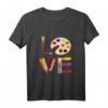 Kunst Liebe Geschenk für Lehrer und Künstler - Maler T-Shirt mit Pinsel, Farben & Liebe für kreative Menschen