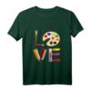 Kunst Liebe Geschenk für Lehrer und Künstler - Maler T-Shirt mit Pinsel, Farben & Liebe für kreative Menschen