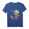 Kunst Liebe Geschenk für Lehrer und Künstler - Maler T-Shirt mit Pinsel, Farben & Liebe für kreative Menschen