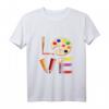 Kunst Liebe Geschenk für Lehrer und Künstler - Maler T-Shirt mit Pinsel, Farben & Liebe für kreative Menschen