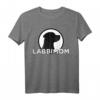 Labbimom Geschenk Labrador Mama Retriever - Schwarzes T-Shirt für Hundefans, perfekt für Labrador Liebhaber und Hundebesitzer zu Weihnachten, Geburtstag, Vatertag & Muttertag
