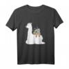 Faultier Koala Mama & Baby Reiten faul Lama Alpaka T-Shirt – Lustiges Tiermotiv für Koala- und Tierliebhaber, ideales Geschenk für Faulenztage & Weihnachten