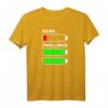 Papa Zwillinge Akku leer Batterie - Lustiges Vatertag & Geburtstag T-Shirt für Zwillingspapa