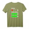Papa Zwillinge Akku leer Batterie - Lustiges Vatertag & Geburtstag T-Shirt für Zwillingspapa