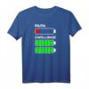 Papa Zwillinge Akku leer Batterie - Lustiges Vatertag & Geburtstag T-Shirt für Zwillingspapa