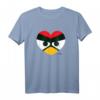 HapDog Angry Bird Herz T-Shirt – Liebevolles Merchandise für Kinder, Damen & Herren, Perfekt zum Valentinstag