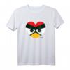 HapDog Angry Bird Herz T-Shirt – Liebevolles Merchandise für Kinder, Damen & Herren, Perfekt zum Valentinstag