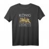 König der Lokomotive Eisenbahn Papa Sohn T-Shirt - Perfektes Geschenk für Züge- und Modelleisenbahn-Fans
