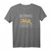 König der Lokomotive Eisenbahn Papa Sohn T-Shirt - Perfektes Geschenk für Züge- und Modelleisenbahn-Fans