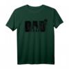 Vater werden. Zweifacher Papa mit zwei Kindern - Vatertag T-Shirt mit Silhouette & Spruch 'Dad hoch 2' als Geburtstags- oder Geburtstagsgeschenk