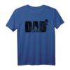 Vater werden. Zweifacher Papa mit zwei Kindern - Vatertag T-Shirt mit Silhouette & Spruch 'Dad hoch 2' als Geburtstags- oder Geburtstagsgeschenk