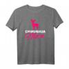 Chihuahua Mama T-Shirt für Hundeliebhaberinnen - Klassisch geschnitten, doppelt genähter Saum, Perfekt als Geschenk für Hundemütter