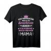 Lustiges Kinder T-Shirt mit Spruch 'Versuche mich zu benehmen, komme nach meiner Mama' – Klassisch geschnitten, für Mädchen & Töchter