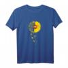 Damen 1981 Geburtstag Sonnenblume Geschenk HapDog T-Shirt – Lustiges Blumenmotiv für Frauen, Mütter, Ehefrauen & Freundinnen