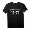 50. Geburtstag Geschenk - Rockin since 1971 Vintage T-Shirt für Männer und Frauen, perfekt für Mottoparty & Oldtimer Fans