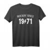 50. Geburtstag Geschenk - Rockin since 1971 Vintage T-Shirt für Männer und Frauen, perfekt für Mottoparty & Oldtimer Fans