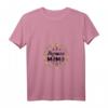 Damen Beste Mama Muttertag T-Shirt mit kyrillischer Schrift und Blumenkranz Motiv – Perfektes Geschenk für russische Mütter und Russlanddeutsche