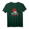 Damen Weihnachten Familie Weihnachtsoutfit Mama Claus T-Shirt mit Weihnachtsmann Mütze – Witziges Weihnachtsgeschenk für Mutter oder Ehefrau