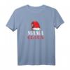 Damen Weihnachten Familie Weihnachtsoutfit Mama Claus T-Shirt mit Weihnachtsmann Mütze – Witziges Weihnachtsgeschenk für Mutter oder Ehefrau