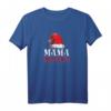 Damen Weihnachten Familie Weihnachtsoutfit Mama Claus T-Shirt mit Weihnachtsmann Mütze – Witziges Weihnachtsgeschenk für Mutter oder Ehefrau
