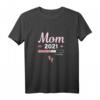 Damen Mom 2021 loading T-Shirt - Witziges Geschenk für werdende Mütter, Schwangerschaft & Babyankündigung
