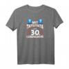 30. Geburtstag Geschenk Mann Frau Feuerwehr Polizei - Lustiges Blaulicht T-Shirt für den runden Geburtstag