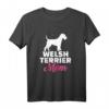 Damen Welsh Terrier Mama T-Shirt - Hundeliebhaberinnen Geschenk für Welsh Terrier Fans