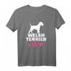 Damen Welsh Terrier Mama T-Shirt - Hundeliebhaberinnen Geschenk für Welsh Terrier Fans