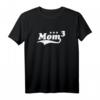 Mama Hoch 3 T-Shirt - Drillinge an Bord Familiengeschenk für stolze Mütter mit 3 Kindern, perfekt zu Geburt und Weihnachten
