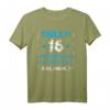 Endlich 16 Geburtstag T-Shirt – Lustiges Geschenk für Jungen und Mädchen, perfekt zur Feier und Dekoration