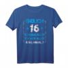 Endlich 16 Geburtstag T-Shirt – Lustiges Geschenk für Jungen und Mädchen, perfekt zur Feier und Dekoration