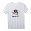 Momlife Mamitag Messy Bun Weltbeste Mama Hair T-Shirt – Perfektes Geschenk für die beste Mama zum Muttertag, Frauentag & Ehrentag