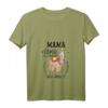 Mama Lama braucht kein Drama Alpaka T-Shirt mit V-Ausschnitt - Lustiges Geschenk für Mütter, Oma, Tante zum Muttertag, Geburtstag & Valentinstag