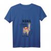 Mama Lama braucht kein Drama Alpaka T-Shirt mit V-Ausschnitt - Lustiges Geschenk für Mütter, Oma, Tante zum Muttertag, Geburtstag & Valentinstag