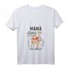 Mama Lama braucht kein Drama Alpaka T-Shirt mit V-Ausschnitt - Lustiges Geschenk für Mütter, Oma, Tante zum Muttertag, Geburtstag & Valentinstag