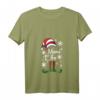 Damen Elfen Mama - Lustiges Weihnachts T-Shirt mit V-Ausschnitt für Familie, Kinder & Partnerlook zum Fest