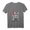 Damen Elfen Mama - Lustiges Weihnachts T-Shirt mit V-Ausschnitt für Familie, Kinder & Partnerlook zum Fest