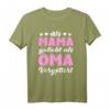 Als Mama geliebt als Oma vergöttert - Omas Omi Großmutter T-Shirt für werdende Großmütter & Muttertagsgeschenk