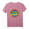 Cool Mom Wonder Mammy Superhero Woman T-Shirt – Perfektes Geschenk für Mama, Oma, Tante zum Muttertag, Weihnachten & Geburtstag