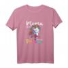 Damen Mama des Geburtstags Prinzessin Mädchen T-Shirt - Süßes Einhorn und Prinzessin Design für Geburtstagsfeiern und Partygeschenke