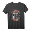 Hello My New Name Is Mommy - Witziges Einhorn Schwanger Mama T-Shirt für Babyshower & Schwangerschaftsfreude