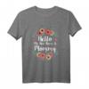 Hello My New Name Is Mommy - Witziges Einhorn Schwanger Mama T-Shirt für Babyshower & Schwangerschaftsfreude