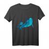 Delfin Mama mit Kind Polygon Säugetier Geschenk T-Shirt – Perfekt für Tierliebhaber, Tierschützer und Meerestierfreunde